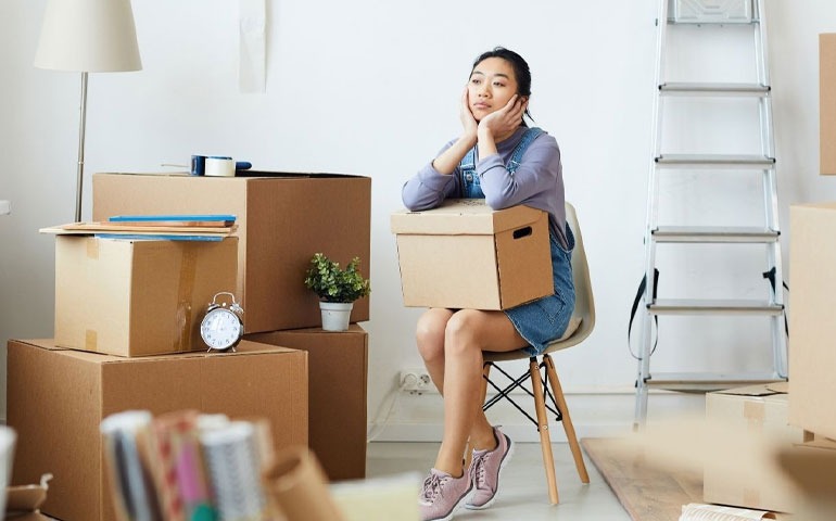 decluttering or relocating